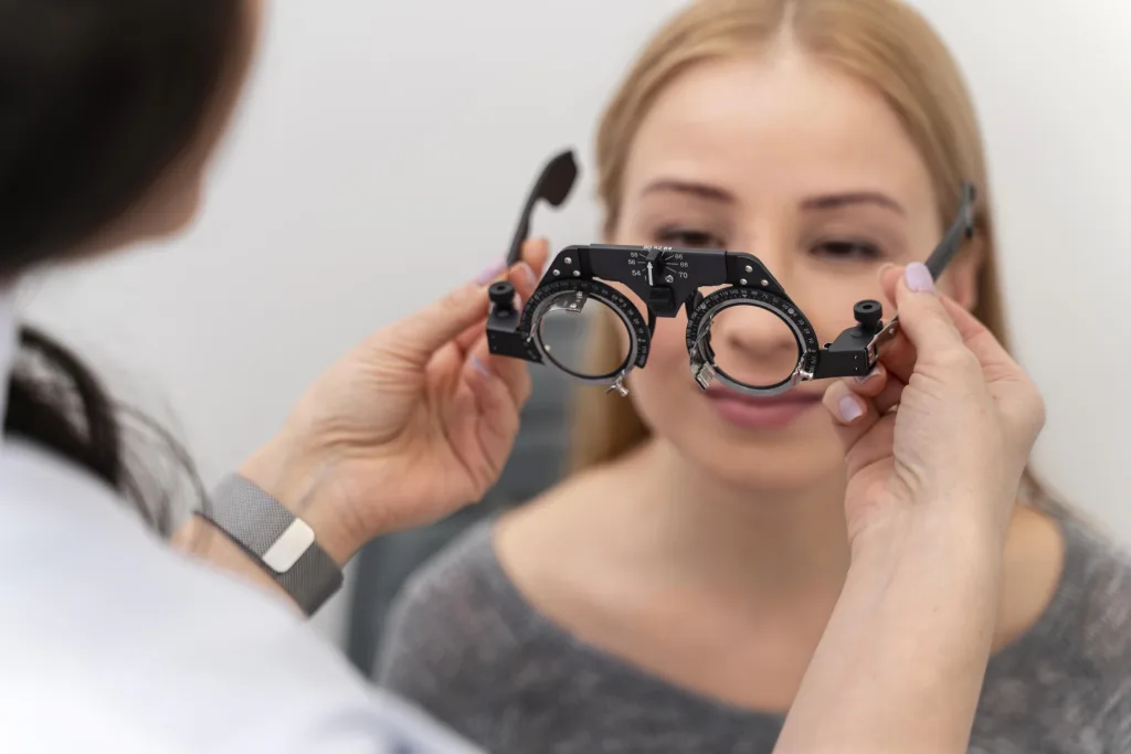 woman eyes consult woman eyes consult