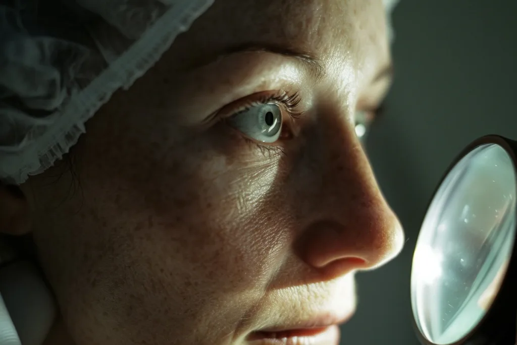 portrait patient having eye checkup 1 cataract surgery