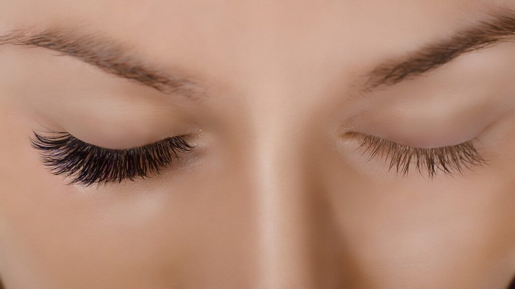 Latisse eyelash growth treatment before and after results showing longer thicker lashes