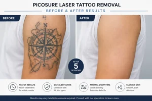 picosure laser tattoo removal before and after results comparison