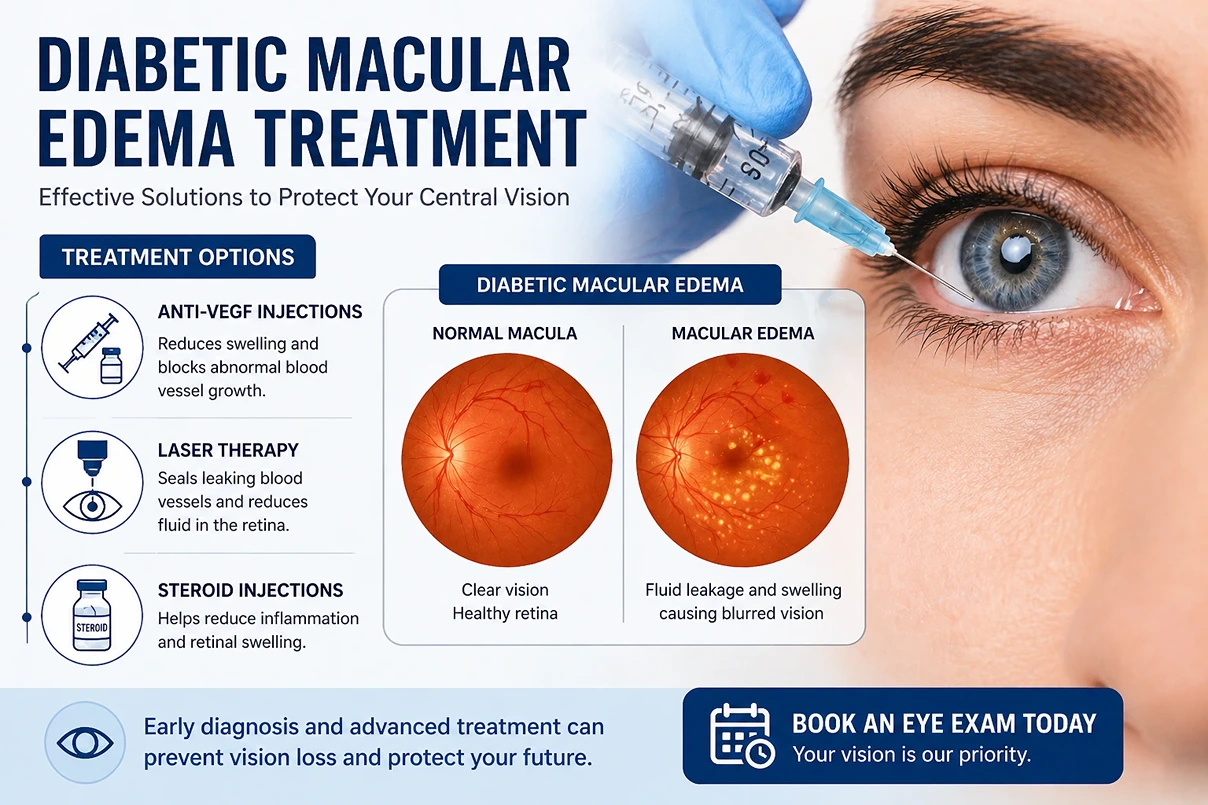 diabetic macular edema treatment anti VEGF injections for retina swelling