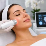 skin tightening and lifting treatment for face showing non-surgical lifting and glowing youthful skin