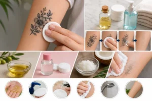 Step-by-step dermatology-backed guide for safely removing a temporary tattoo using oil, soap, and gentle rubbing techniques with aftercare tips for healthy skin.