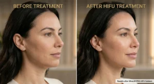 Untitled design 11 Facial skin tightening treatment before and after results for loose skin on face