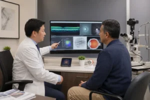 ChatGPT Image Aug 1 2026 12 49 42 AM Ophthalmologist discussing glaucoma surgeries with an adult patient