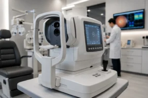 ChatGPT Image Jul 15 2026 03 33 55 AM Modern auto refractometer used for vision testing in an ophthalmology clinic