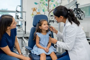 ChatGPT Image Jul 25 2026 03 49 15 AM Pediatric eye doctor examining a child's vision in Flushing Queens NYC