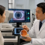 Custom lens replacement surgery consultation at LeeVision in Flushing Queens NYC