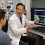 Board-certified ophthalmologist explaining is laser eye surgery safe during a LASIK consultation