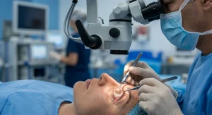 Premium intraocular lens used during custom lens replacement surgery 
