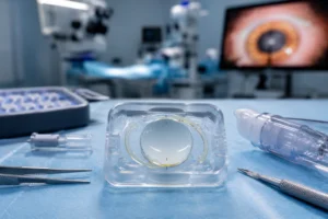 ChatGPT Image Aug 1 2026 11 56 21 PM Advanced toric lens for cataract surgery displayed before implantation