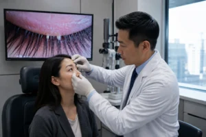 ChatGPT Image Aug 14 2026 06 50 07 AM Eyelash growth treatment and eyelid health consultation