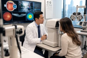 ChatGPT Image Aug 4 2026 03 19 42 AM
Ophthalmologist using an eye testing machine to evaluate blurry vision.