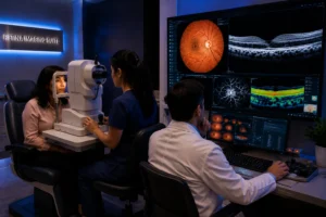 ChatGPT Image Aug 6 2026 12 32 26 AM Comprehensive dilated retinal eye examination for diabetes-related vision care.