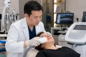 ChatGPT Image Aug 7 2026 01 00 46 AM Board-certified ophthalmologist performing intense pulse light therapy for dry eyes in Flushing Queens NYC.