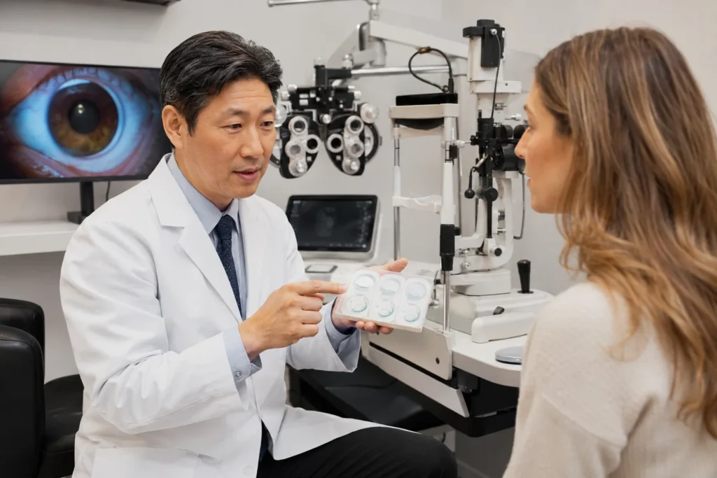 Best multifocal contacts consultation with an ophthalmologist