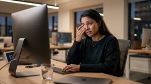 Eye fatigue computer symptoms during digital screen work
