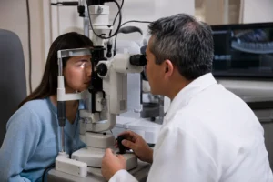ChatGPT Image Sep 4 2026 01 28 17 AM Ophthalmologist evaluating meibomian glands for MGD treatment